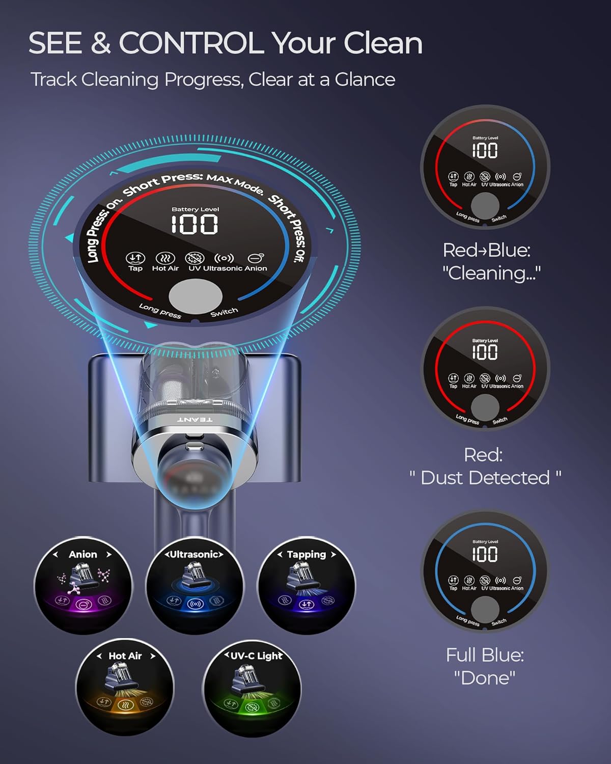 LumaNest™ RayVac Pro Mattress Vacuum Cleaner - Luma Nest